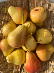 pears in a basket