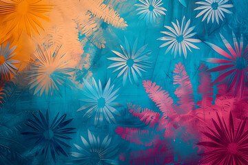light soft floral abstract background