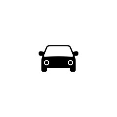 Car front icon isolated on white background