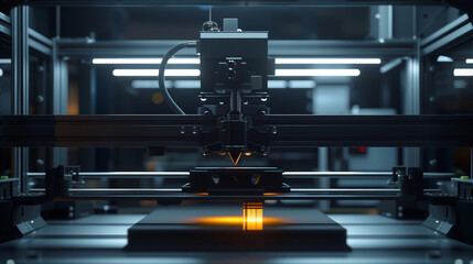 3D printing revolution: Image of a 3D printer creating complex objects or prototypes