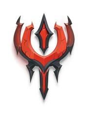 attack symbol gaming asset on a white background