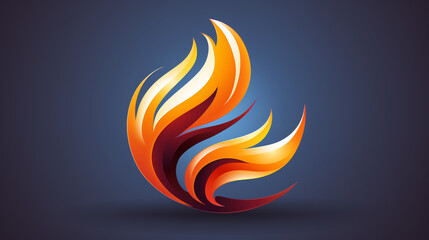 fire logo vector
