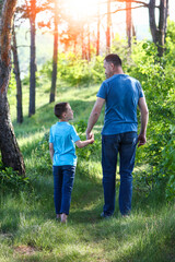 Fototapeta premium hands parent and child walking