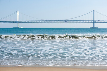 View of the surf on the beach