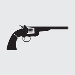 Gun Vector Clipart silhouette Design Black Color
