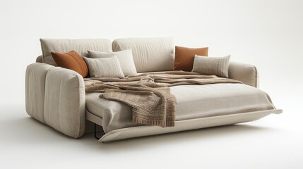 Sofa Bed Functional Design: An illustration highlighting the functional design of a sofa bed