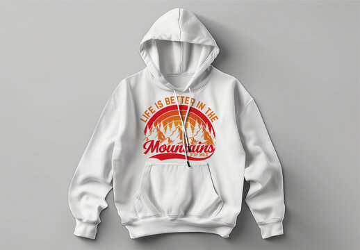 Hoodie Mockup. Ai Generative