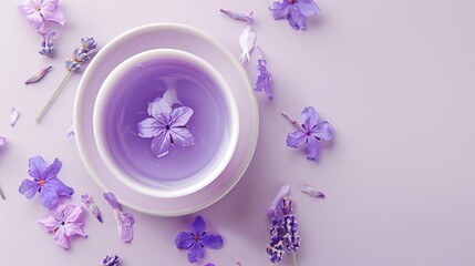 Lavender tea. Generative AI