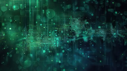 matrix abstract digital background with nice perspective and depth