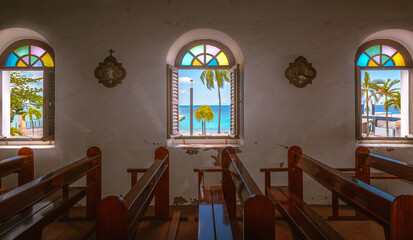 Eglise de la ville du Diamant en Martinique, Antilles Françaises.	