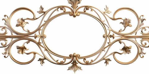 oval filigree border frame with free space in the center