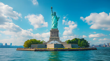 The Statue of Liberty in New York City, United States of America