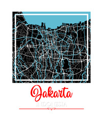 map art jakarta - indonesia