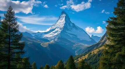 Mont Blanc, white big mountain.