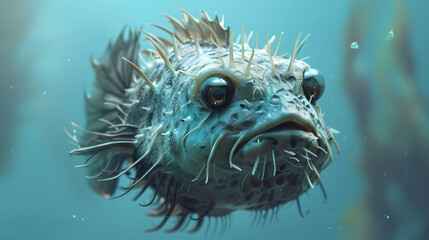 Porcupine Fish sea animal