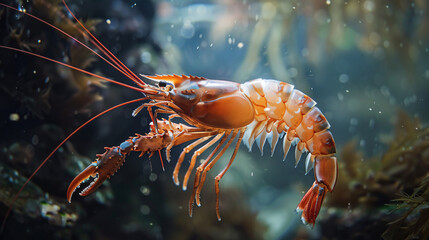 Prawn nature underwater aquarium