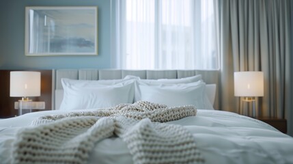 A Cozy Hotel Bedroom Setting