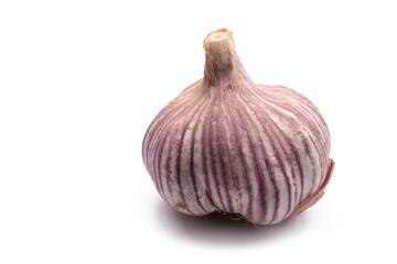 one garlic isolated, png file