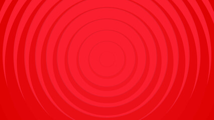 Deep Red Circular Waves Vector Background