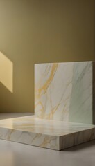 An empty product podium, product photography