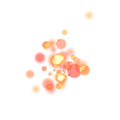 Background of blurred and clear multicolored transparent circles. Bokeh effect.