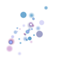 Background of blurred and clear multicolored transparent circles. Bokeh effect.