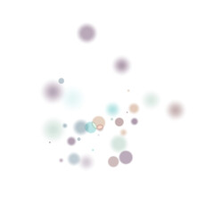 Background of blurred and clear multicolored transparent circles. Bokeh effect.