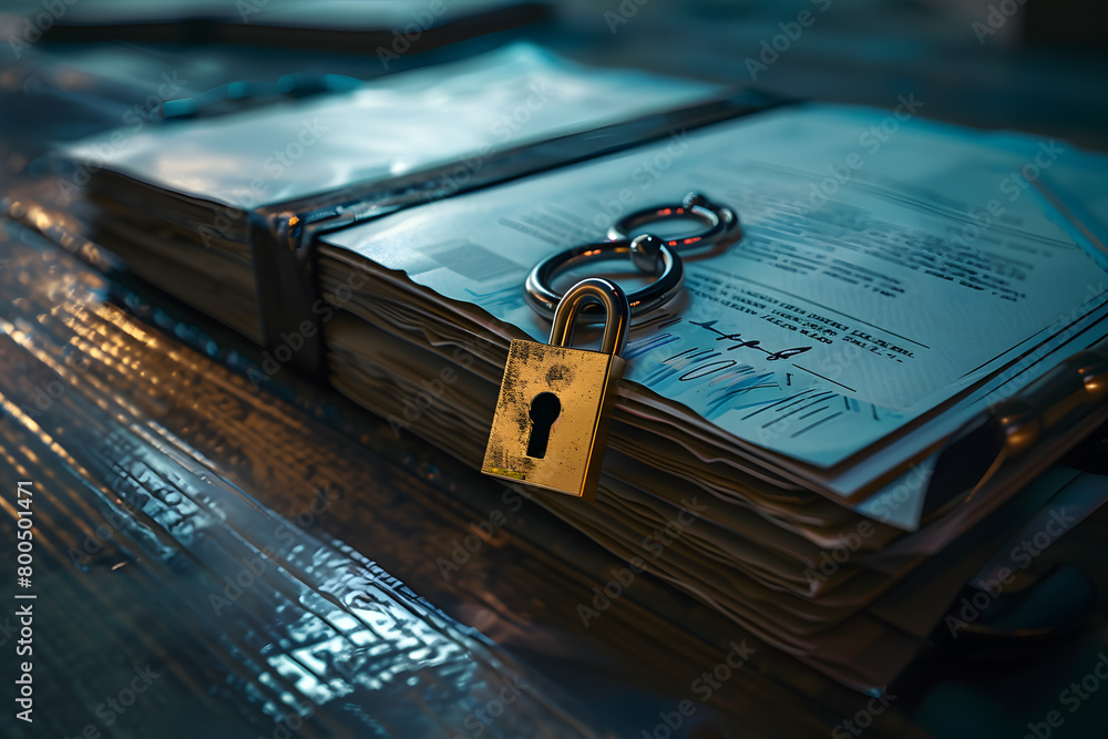 Poster an internet document protected by a lock