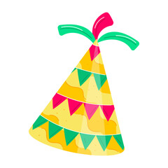 Birthday Caps Flat Stickers