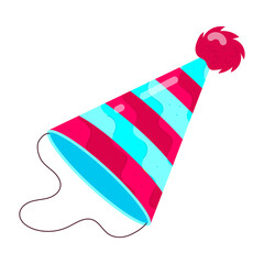 Birthday Caps Flat Stickers