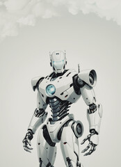 illustrazione di sofisticato e moderno robot umanoide