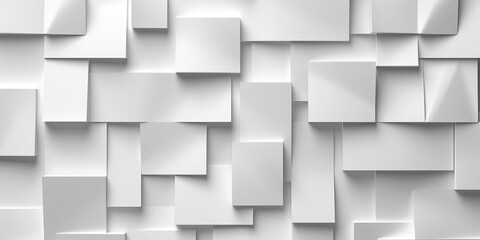 Obraz premium Geometric 3D white pattern for modern background design