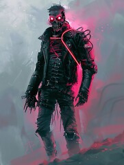 Fototapeta premium A dark, gritty, post-apocalyptic world