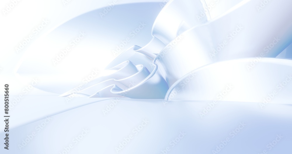 Aufkleber abstract silver background curved pattern in design 3d render