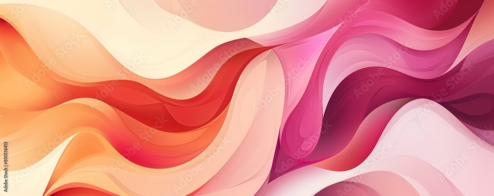 Poster abstract background with smooth shapes