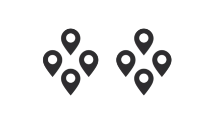 a group of black pointers