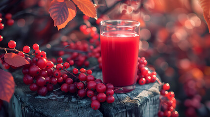 raspberry juice and fresh berry