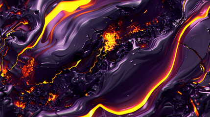 Abstract Lava-Like Texture With Vibrant Colors