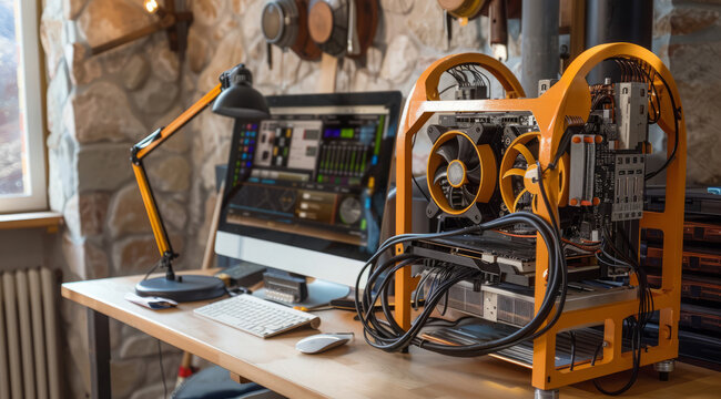 Bitcoin crypto farm dealing with bitcoin mining