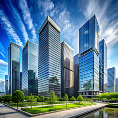 Fototapeta premium photo modern corporate architecture photo modern