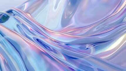 Fototapeta premium minimal holographic background with amazing glassy reflection and transparency