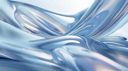 Obraz premium minimal holographic background with amazing glassy reflection and transparency