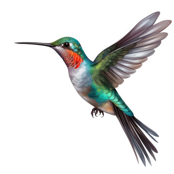recommend clip art: Beautiful flying hummingbird on a transparent background
