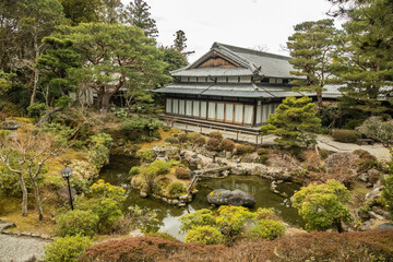 Fototapeta na wymiar Yoshiki-en classical Japanese garden, Nara, Japan