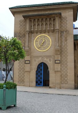 Clock tower Grand Socco, Tangier, Morocco