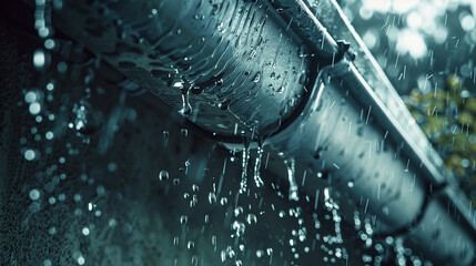 rain water drops on a wooden window