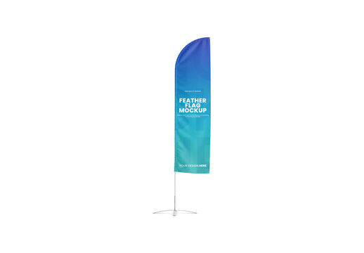 Feather Flag Mockup