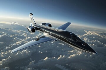 Aerospace Vision: Businessman's Plan for Star Expansion and Aviation Success