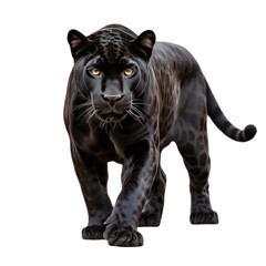 Obraz premium black panther isolated on a transparent background 