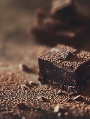 fondant au chocolat poster background with professional and amazing image